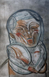 José Luis Cuevas, México, 1934. Serie Suite Madrileña, aguatinta y aguafuerte, 121 x 80 cms. 1987  (11)